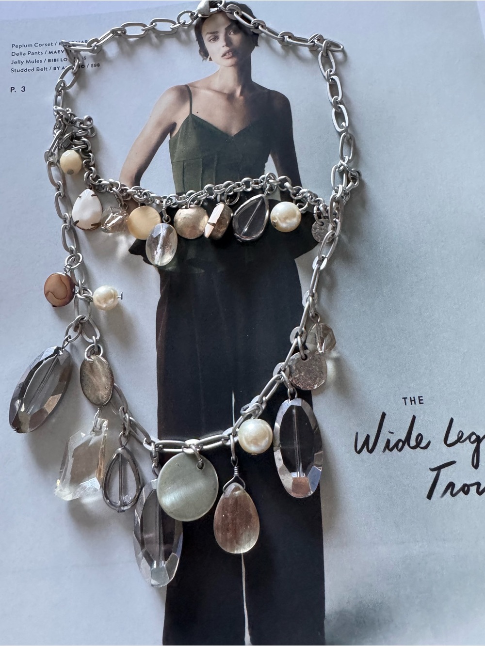 Silver Multi-Charm Statement Necklace - Unbranded - Picture 2 of 3